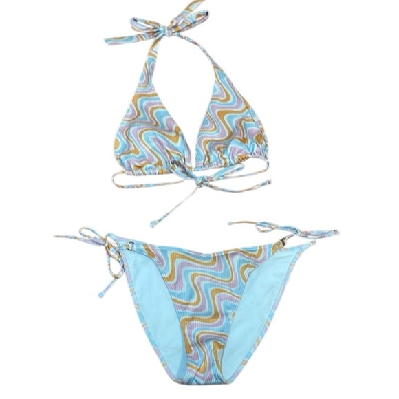 Hollister 2 piece Triangle Bikini set, S, M - Picture 1 of 8